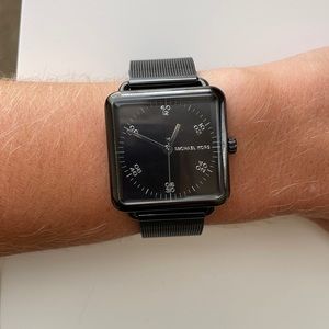 Michael Kors black square watch